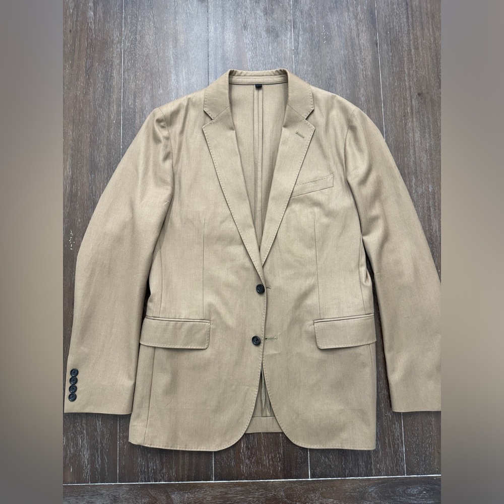 J Crew Ludlow tan/camel 39R Blazer - wool/cotton blend